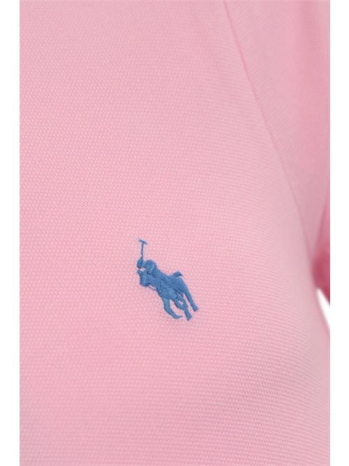 Polo due bottoni in cotone con logo pink POLO RALPH LAUREN | 710795080004